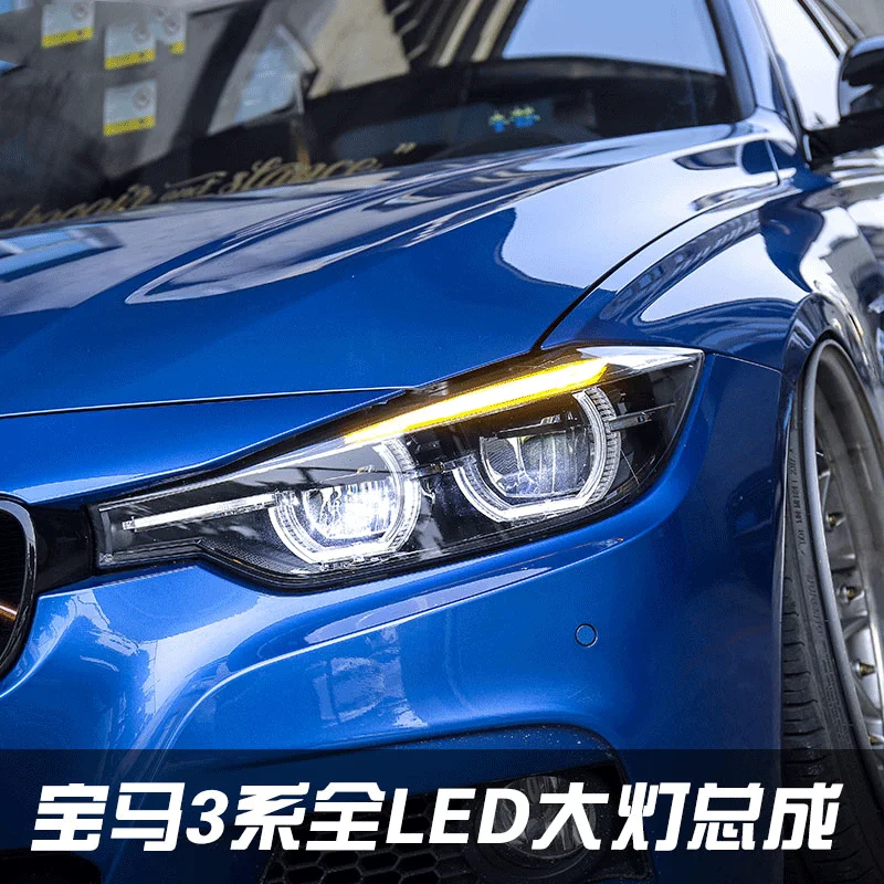 

Car Lights For BMW F30 F35 F80 2013-2019 BMW 3 Series LED Dynamic Headlights DRL Angel Eye Design Projector Lens Accessories