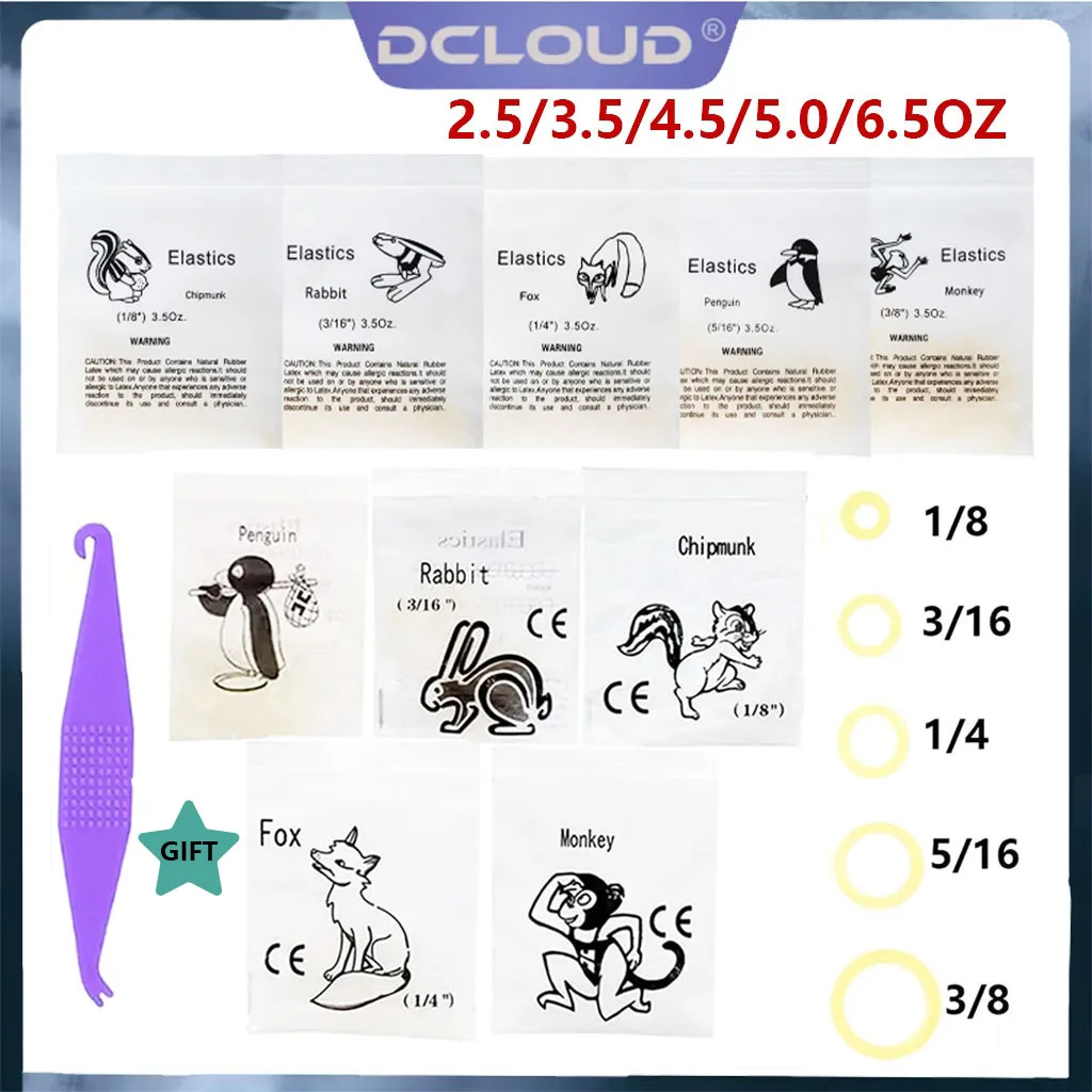 1000UdsbandasdegomaelásticasdeortodonciaDentalparaaparatosdentalespaquetedezoológicoligaduradelátexanillodeligadura2,5/3,5/4,5/5,0/6,5OZ-AliExpress