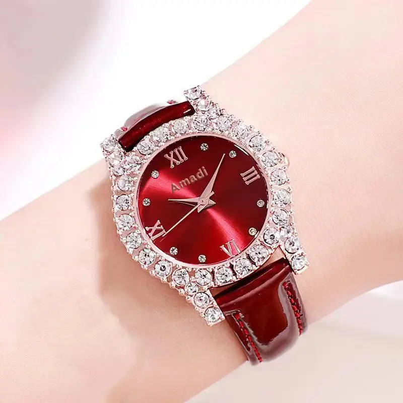 Elegante Luxe Shell Gezicht Dameshorloges Strass Quartz Polshorloges Casual Horloges Voor Vrouwen Als Dames Geschenken Reloj Mujer