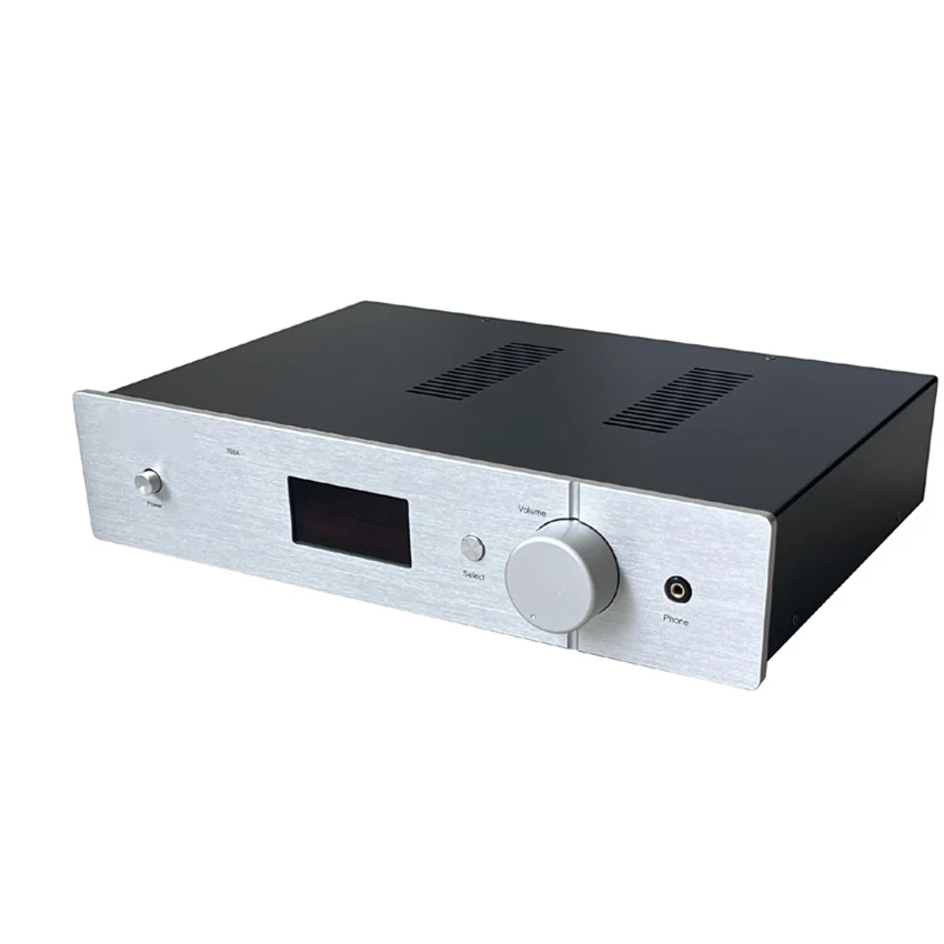 

768 Type Vacuum Tube Preamplifier Aluminum Alloy Wire Drawing Process With 6J1 Or 6C1 Vacuum Tube 110V 220V