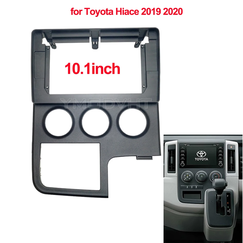 

10,1 дюймовая Автомобильная радиоустановка Fascia Для Toyota HiAce 2019 2020 2021 DVD стерео рамка пластина монтаж приборной панели комплект ободка