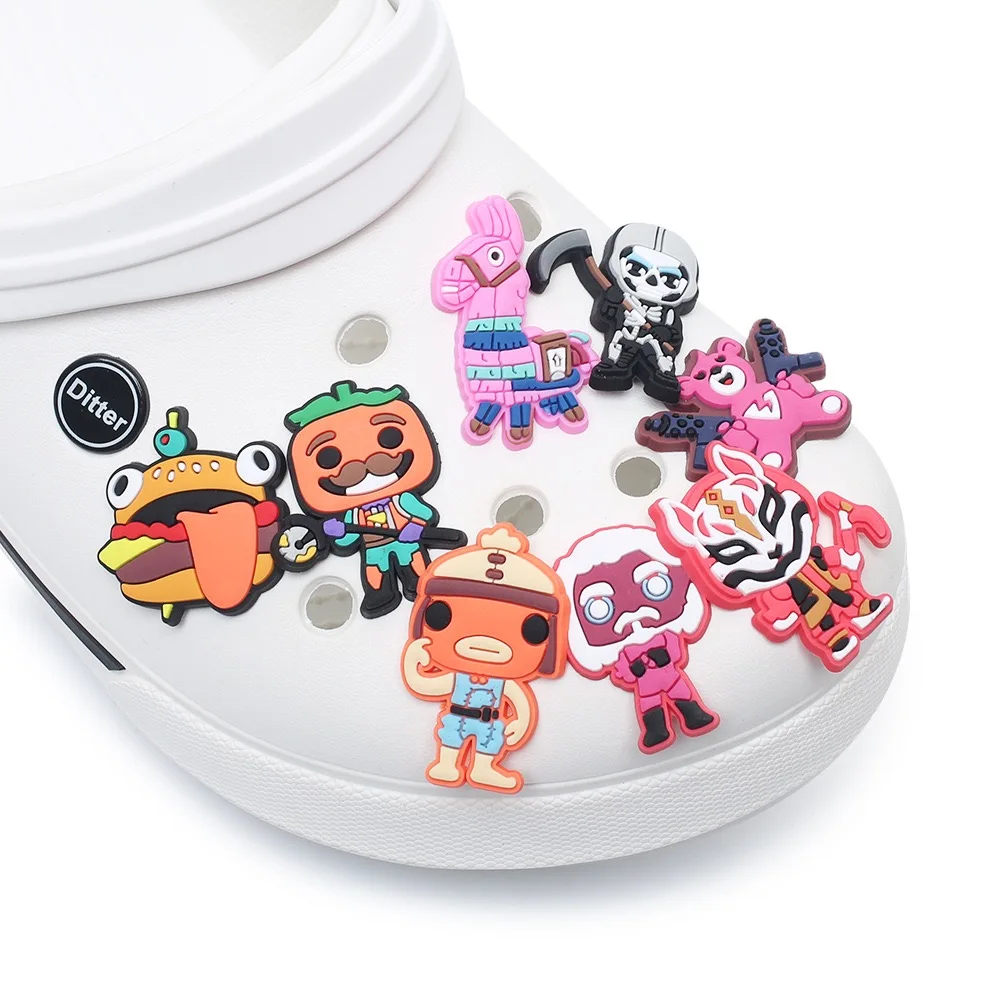 10-21 Stück Spielcharaktere Beliebte Schuh-Charms Cartoon-Schuhzubehör Dekorative Schnallen Passend für Clogs Sandalen Armbänder Accessoires – Detail 5