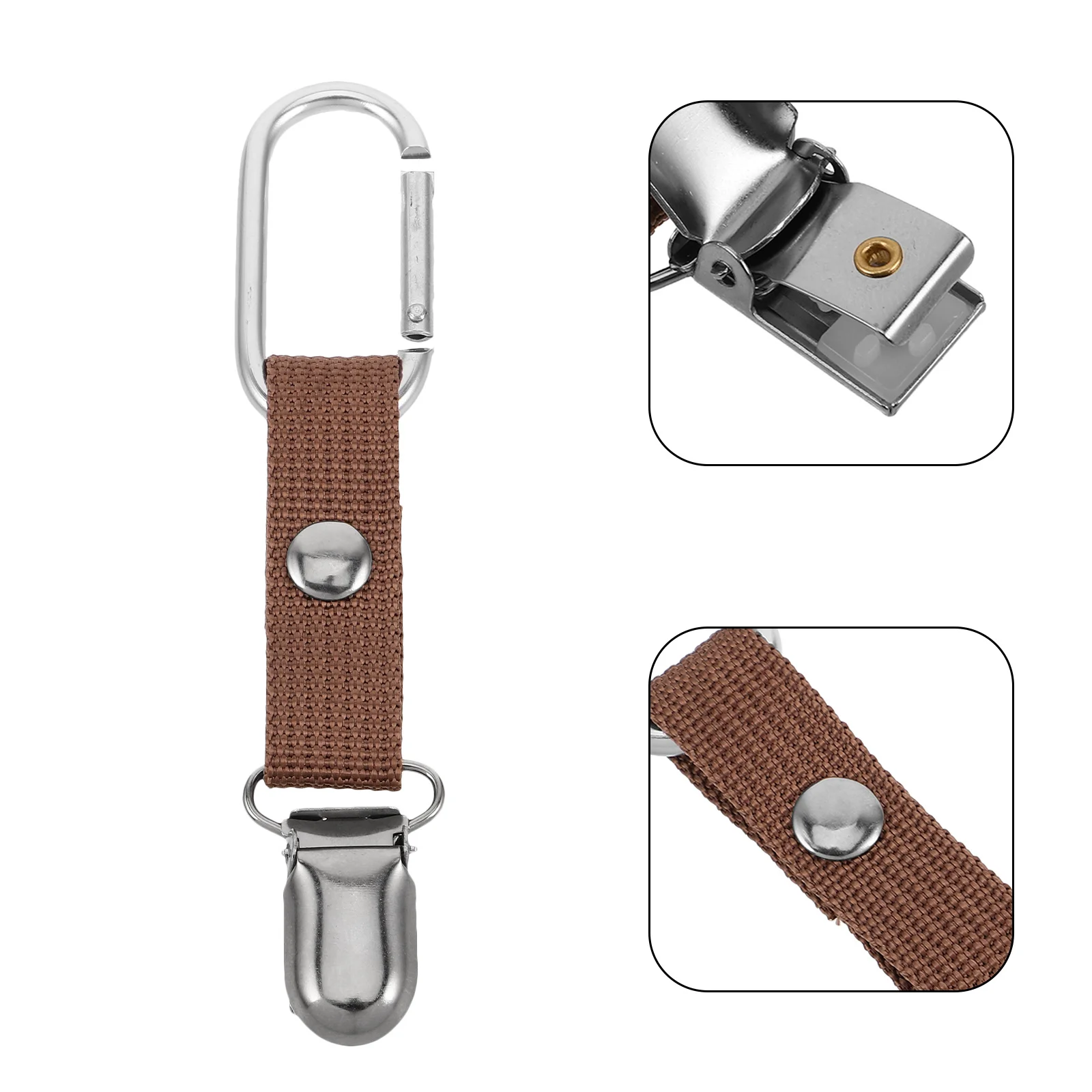 

2pcs Portable Canvas Hat Clip Zinc Alloy Buckle For Travel Luggage Purse Scarf Carrier Outdoor Bag Brim Hook Hanging