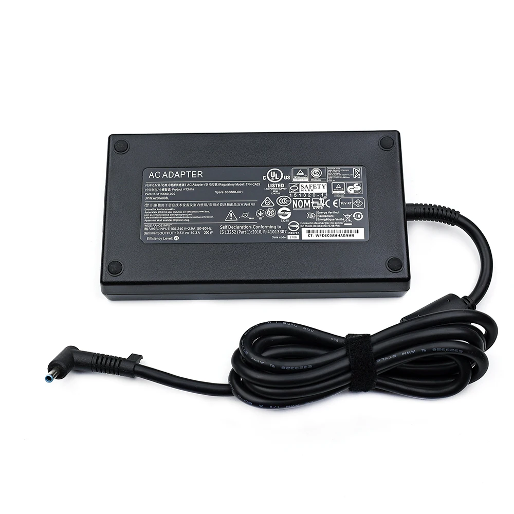 19.5V 10.3A 200W AC Adapter for HP ZBook 17 G5 15 15t Laptop OMEN 17 17t TPN-CA03 TPN-DA10 ADP-200HB B W2F75AA