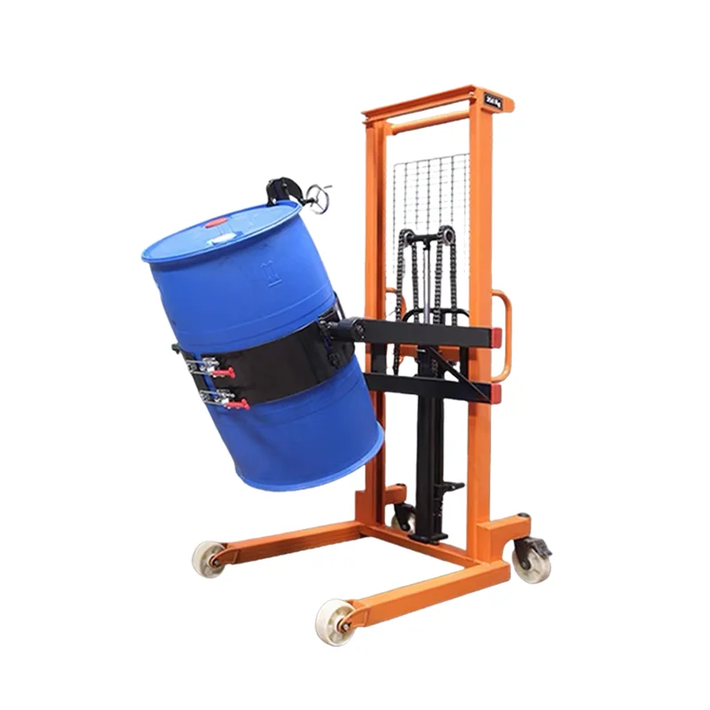 Handling Hydraulic Oil Drum Lifter With Manual Rotating Dumpling Function For Steel And Plastic Drum