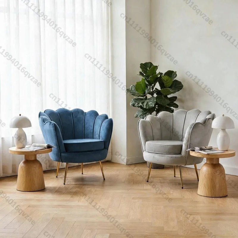 Modern Casual Velvet Armchair Fabric Decorative Chair