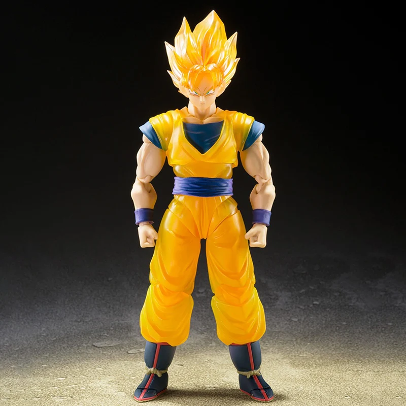 BANDAI TAMASHII NATIONS STORE S.H.Figuarts LIMITED Dragon Ball Z Super Saiya Son Goku -Z Soldier- PVC Anime Action Figures Model