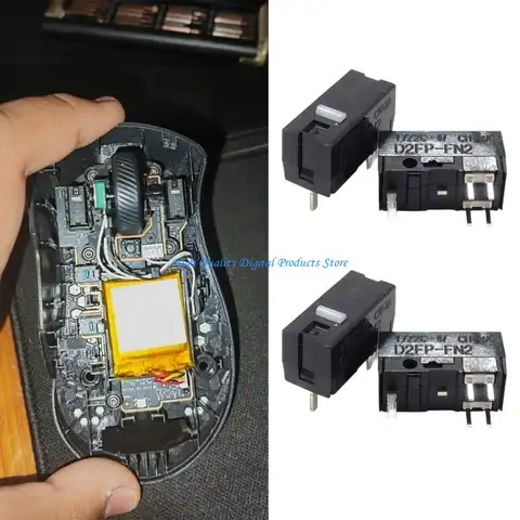 u2je 4 피스 D2FP-FN2 광학 마우스 마이크로 스위치 ROG III 포인트 36K 용 5 천만 클릭 버튼, Rog Chakram X