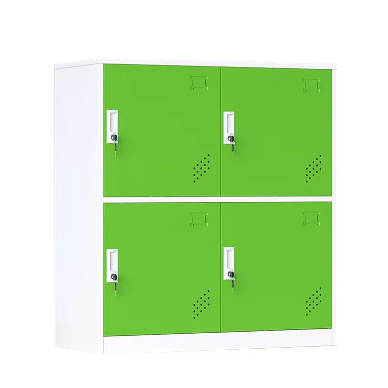 Space-saving steel backpack cabinets, high-capacity steel lockers, color metal furniture with locks for school dormitories