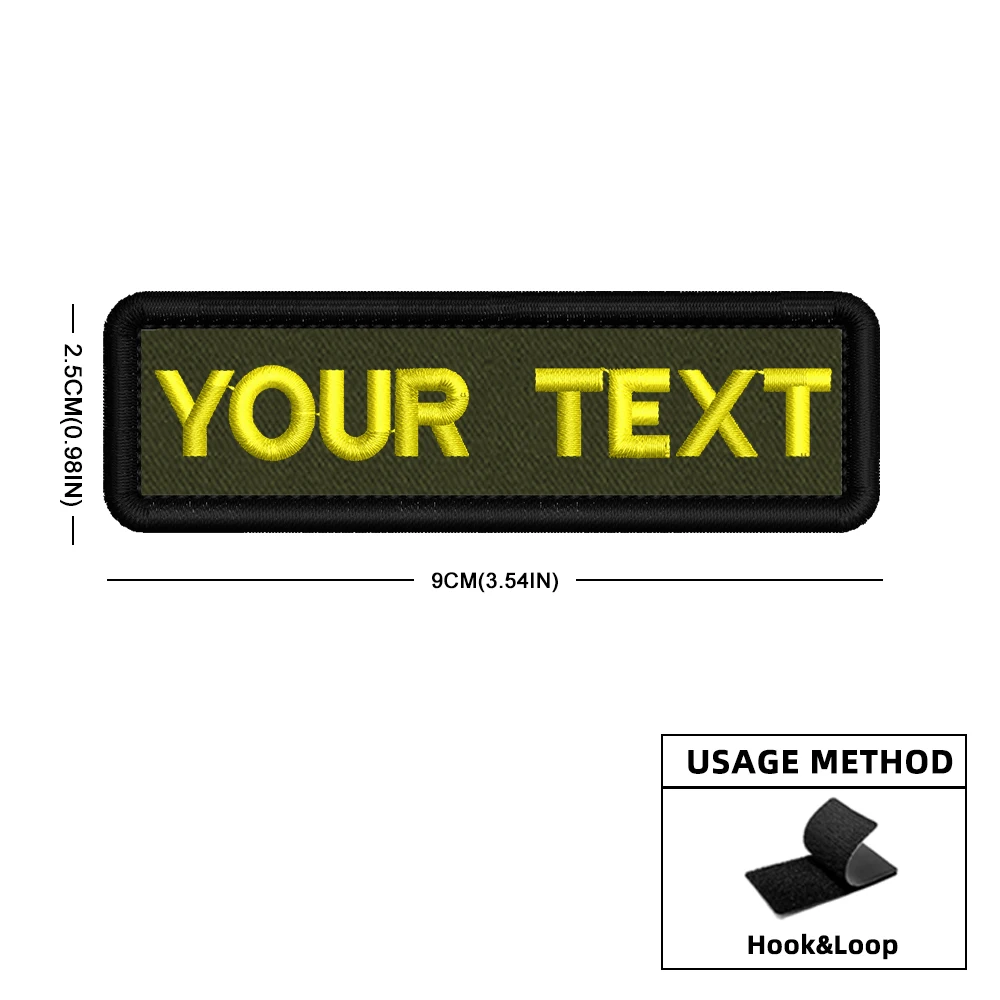الجيش الأخضر مخصص اسم التصحيح بقع شخصية المطرزة العسكرية التكتيكية شارة المشارب شعارات الحديد على أو هوك حلقة #6