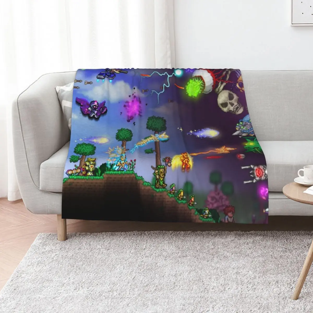 Terraria Game - Artwork Throw Blanket cosplay anime Cute Camping For Sofa Thin Custom Blankets Sofas Of Decoration Blankets