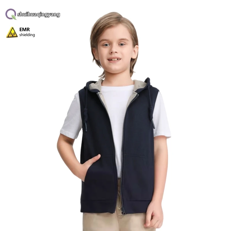 Electromagnetic Radiation Protection Silver Fiber Children\'s Vest 5G Base Station EMF Shielding Boy and girl Universal Vest