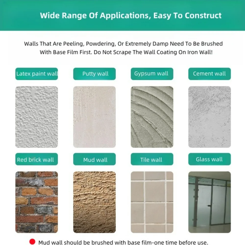 Plant Fiber Wall Clothe Durable Plant Glue Powder Wall Mud Absorbs Noise Heat Insulation Coating Wall Covering Liquid Wallpaper