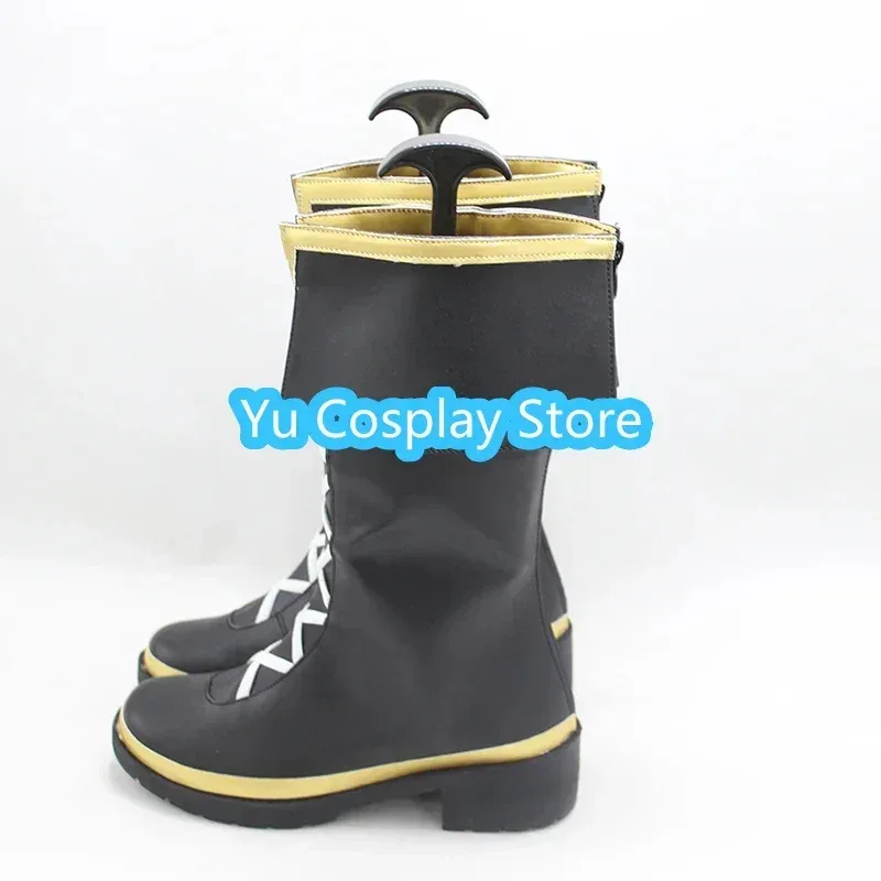 2025 aaa 유게임 프리티 더비 메지로 맥퀸 할로윈 카니발 부츠 코스프레 소품 PU 가죽 신발 맞춤 제작