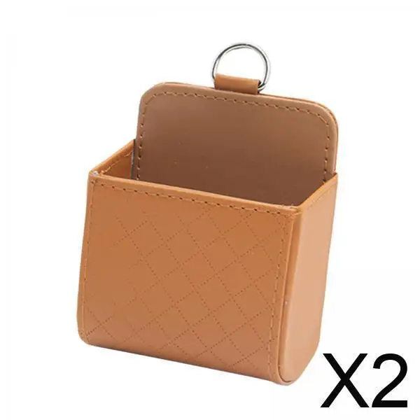 

Органайзер для хранения в автомобиль на воздуховод, из искусственной кожи, многофункциональный карман для ключей, телефонов, карт