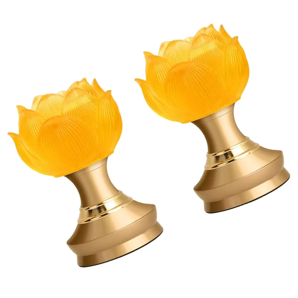 

2 шт. светодиодных ламп в форме лотоса для декора дома, украшения зала, буддийского интерьера, настольного освещения, декора комнаты