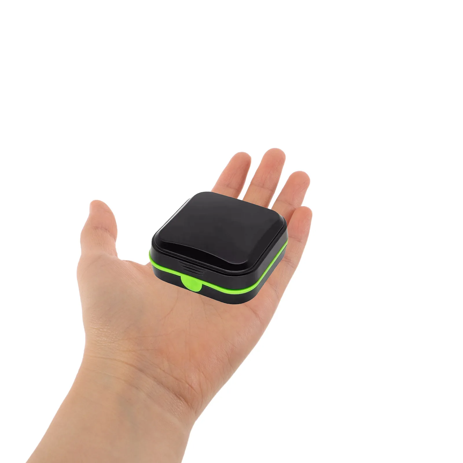 Compact Hearing Aid Case Portable Lightweight Shockproof PVC Sponge Protection Box for Travel Home Office Hearing Aid Storage