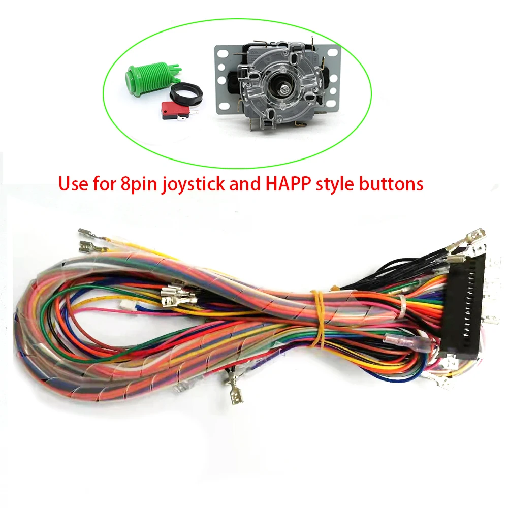 Großhandel Saga 3d Pandora Game Box Kabelbaum 28-poliger Schlaf adapter Kabel 20-poliger Stecker DIY Arcade Joystick Konsolen schrank – Detail 5