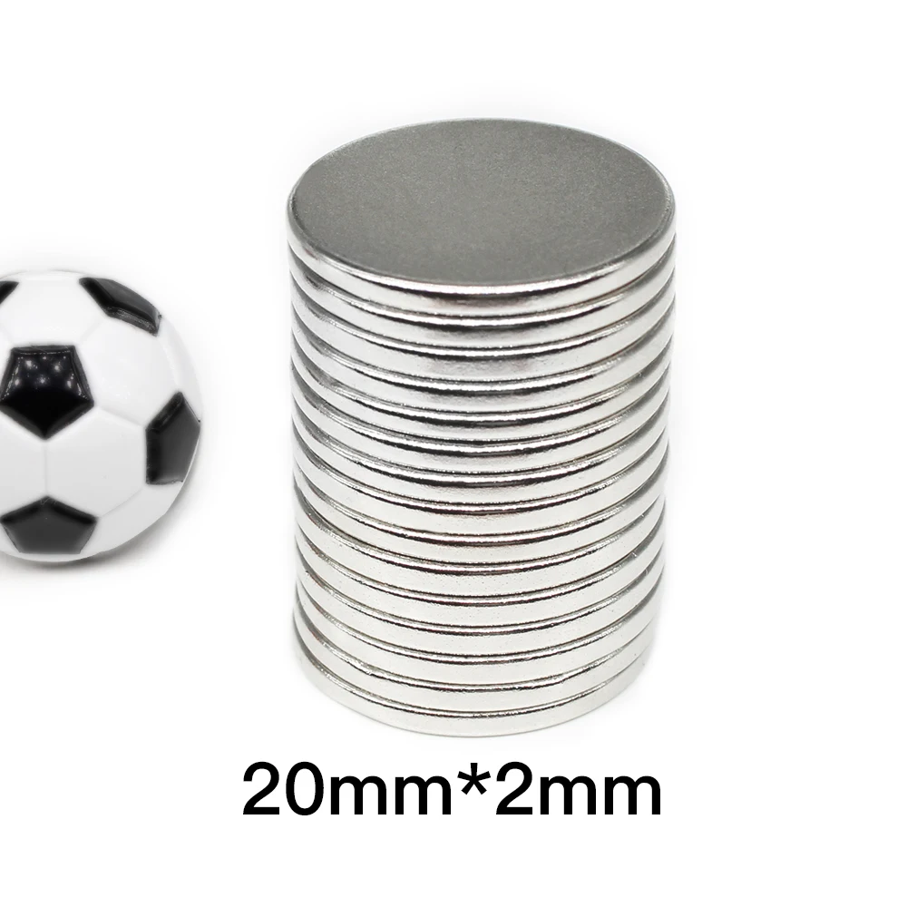 20x2mm Small Circular Magnets For Home Refrigerators, Offices DIY 20x2mm