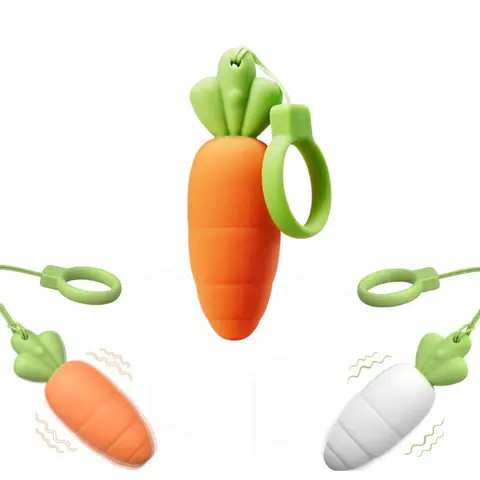 Cute Carrot Vibrating Powerful Mini Bullet 9 Modes for Women Clitoris Stimulator Dildo Adult sexx Toy Anal Massage Vibrator