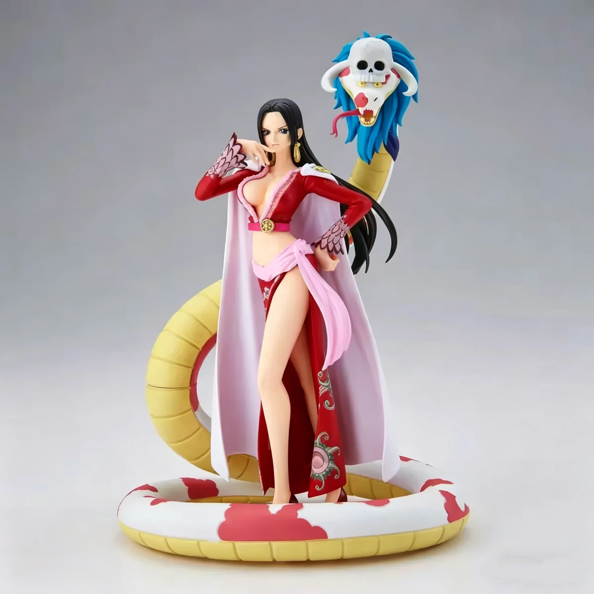 Figura de One Piece 2025, Modelo POP Snake Man Empress Snake Ji Han Cook, Decoración de Escritorio, Adorno de Anime Hecho a Mano