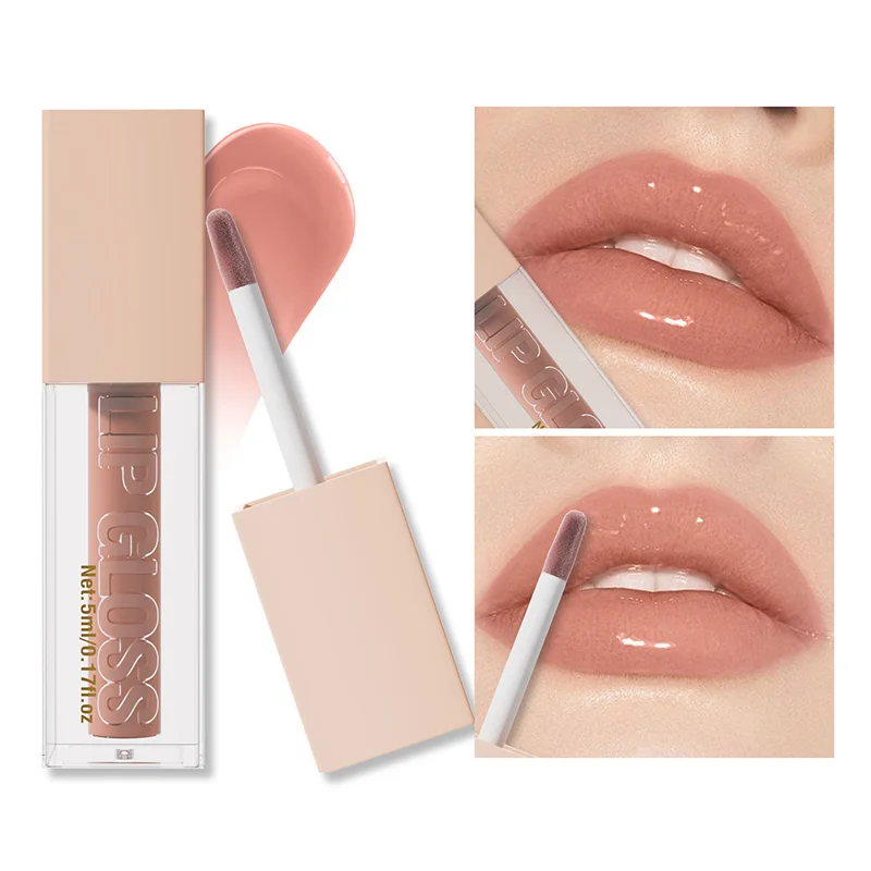 New Mirror Lip Gloss Moisturizing Easy Halo Dyeing Waterproof Lip Gloss For Transparent Color Cosmetics