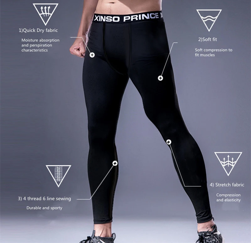 Leggings de treinamento de basquete e futebol masculino, calças de fundo de alta elasticidade, sem calças de lã, fitness, esportes, corrida