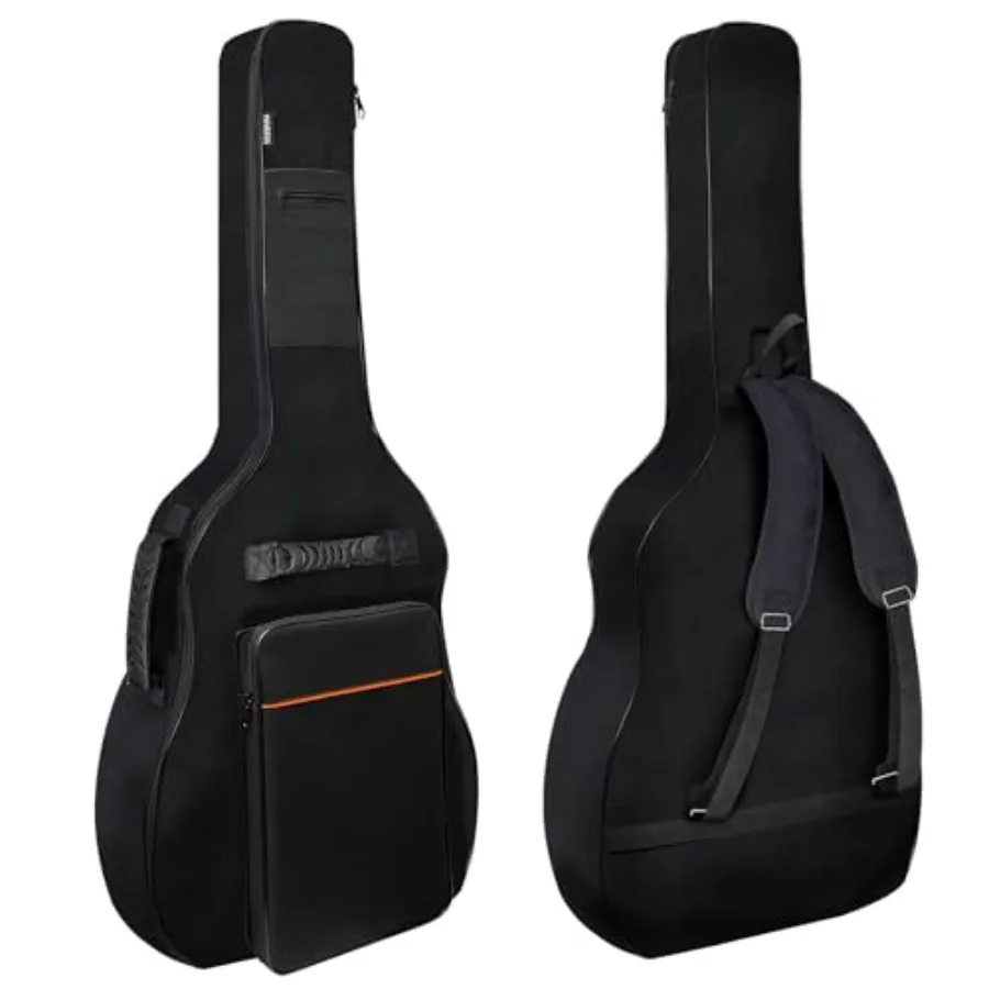 

NAGAN Acoustic Guitar Bag 0.5inch Extra Thick Padding 40 41 42 inch Gig Guitar Bag Waterproof Oxford Guitar Case Backpack with