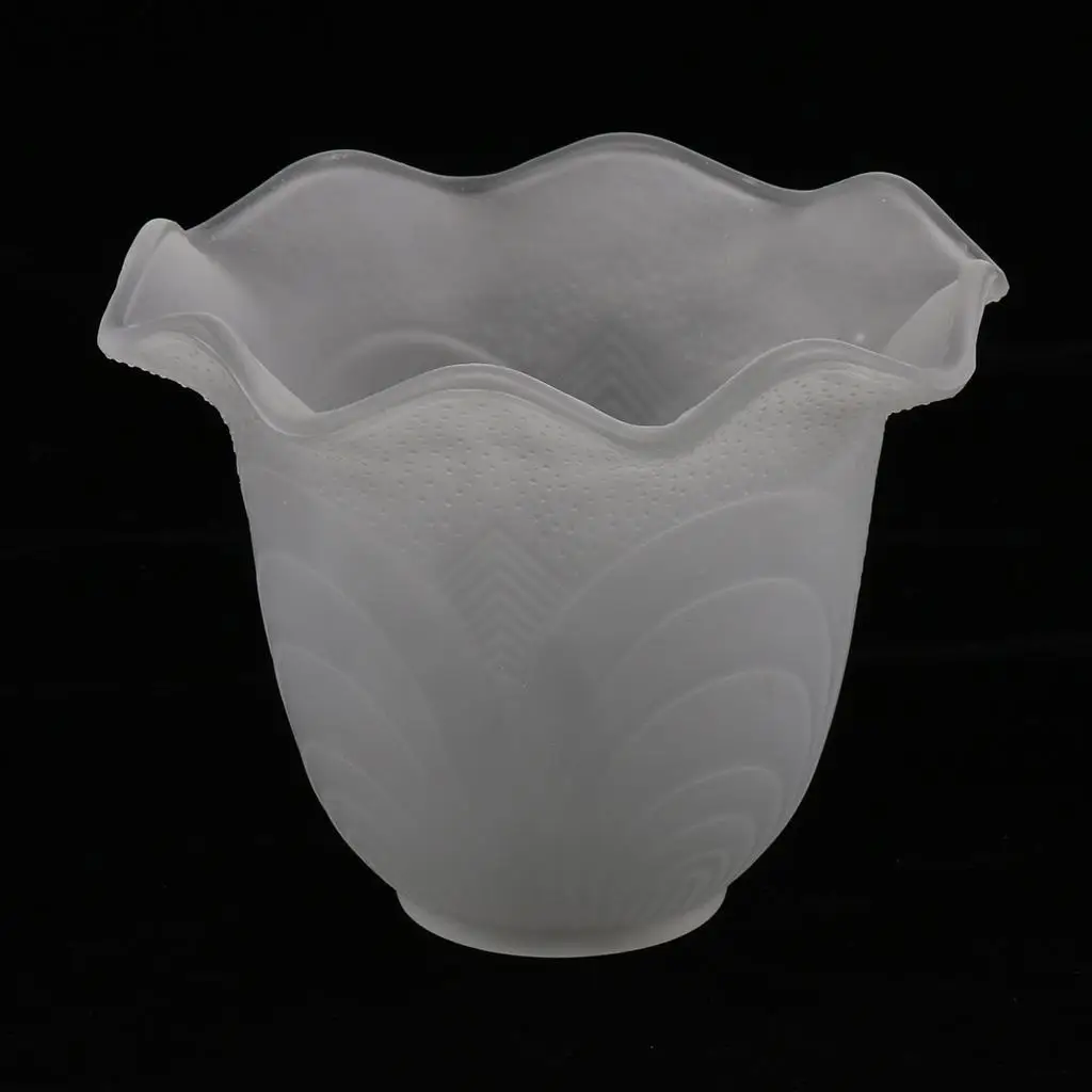 Glass Ceiling Fan Lampshade Light Cover Vintage Lamp Shade for Corridor Porch Cafe Bar Lighting