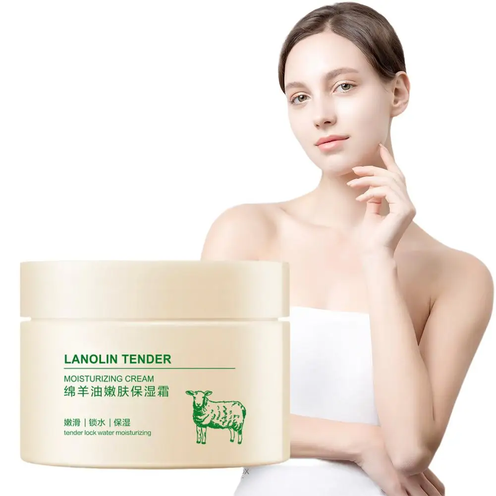 Crema facial hidratante de aceite de oveja, rejuvenecimiento de la piel nutritivo, cuidado de la piel, blanqueamiento facial, reafirmante, brillo, producto antienvejecimiento, K8C1