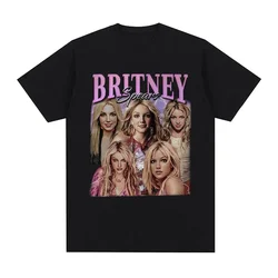 Britney Spears Fashion and Beautiful Pattern Women's T-shirt Harajuku Retro Short sleeved T-shirt Plus Size