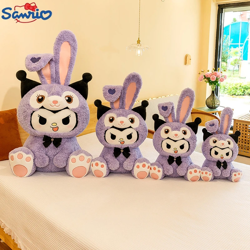 

Sanrio Online Celebrity New Transformation Kuromi Purple Rabbit Plush Toy Star Library Doll To Ensure Female Birthday Gifts.