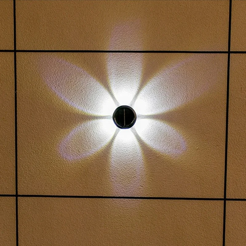 

Solar Wall Lights Outdoor Modern Round Solar Wall Sconce IP65 Waterproof Solar Patio Lamp for Porch Garden Backyard Fence Decor