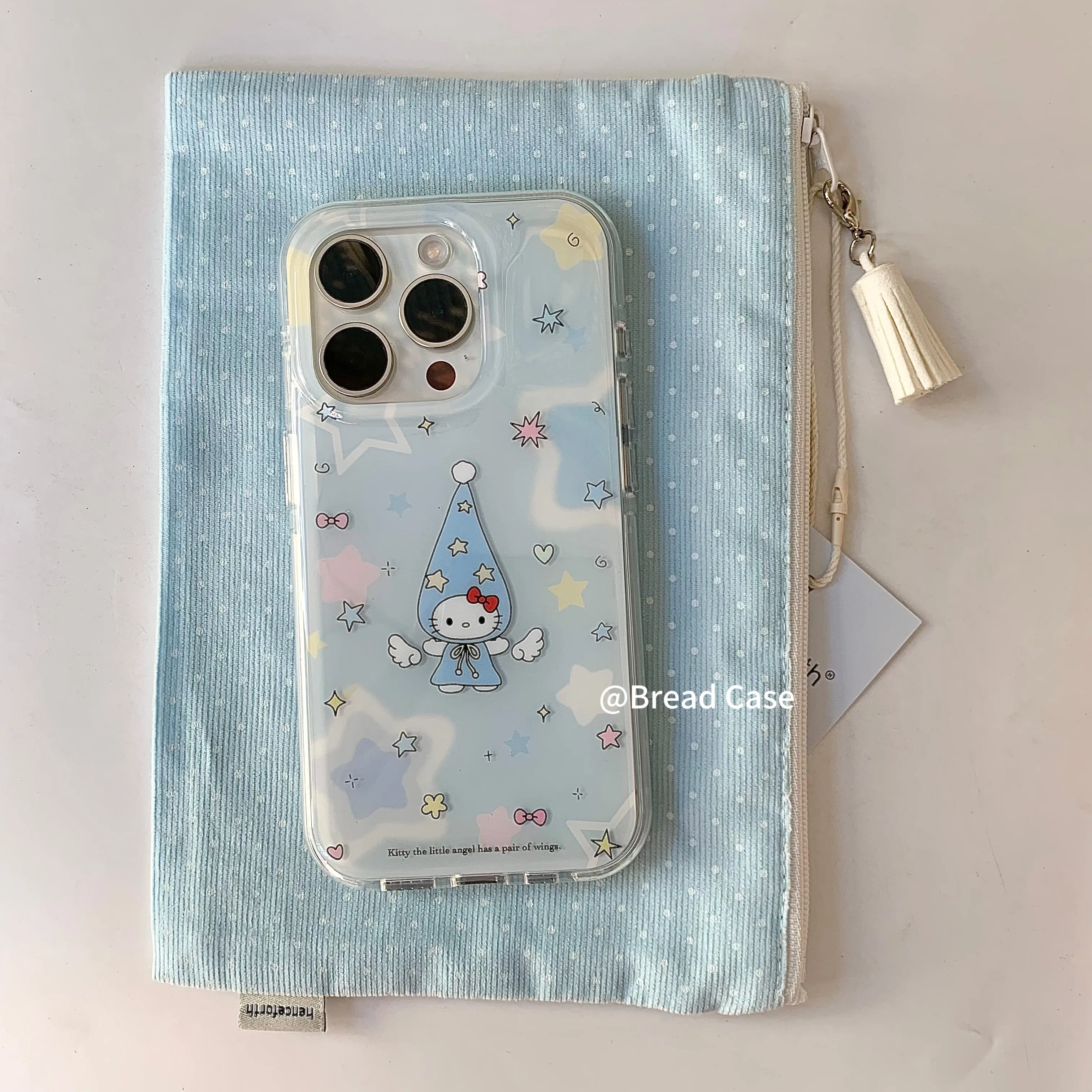 Ins coreano anjo azul hellos kittys bonito caso de telefone para samsung galaxy a17 a07 a56 a36 a26 a73 a72 a55 a54 a53 a52 a34 a33 a32