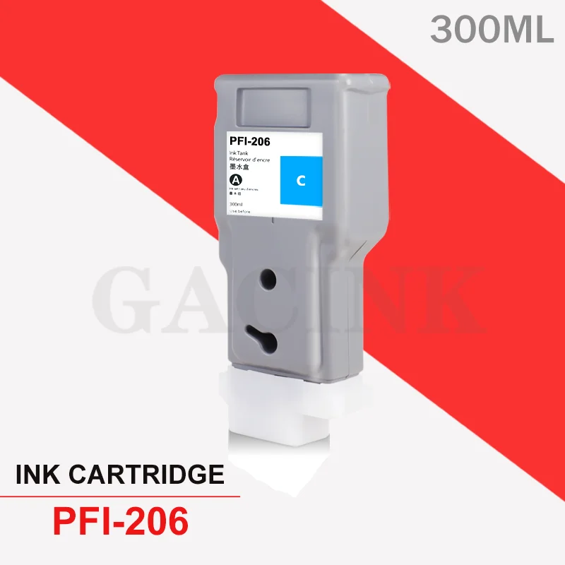 PFI-206 PFI 206 Compatiple Ink Cartridge With Chip 300ML For Canon iPF6400 iPF6400S iPF6450 iPF6460 iPF6410S iPF6400SE iPF6460