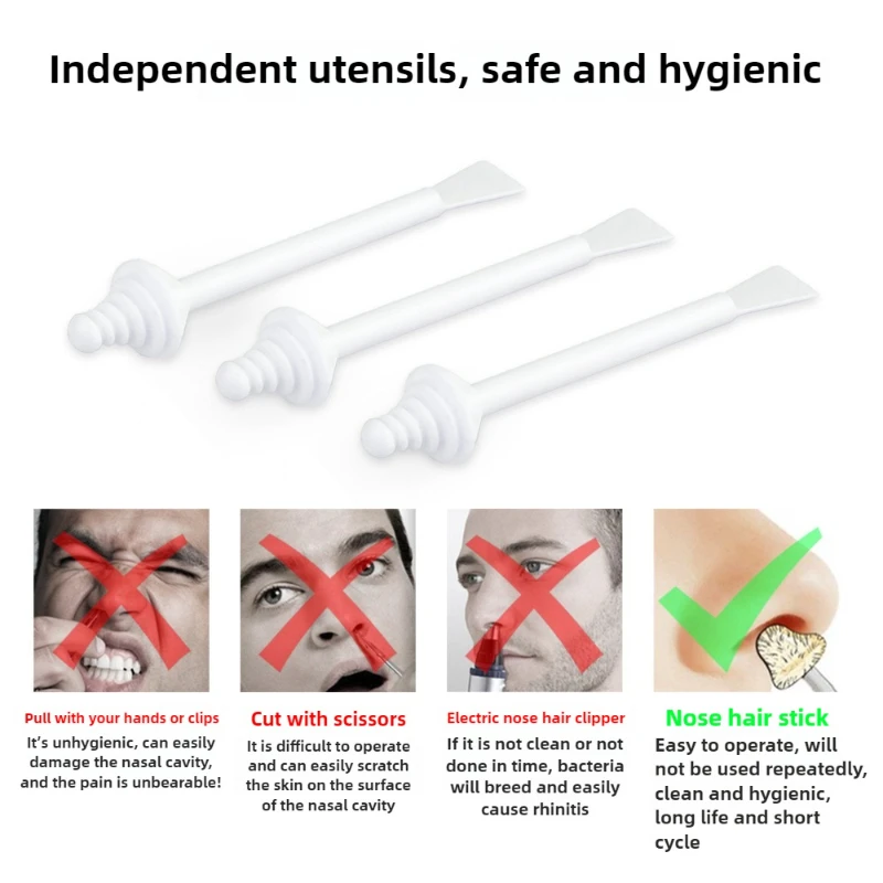 Multi functional nasal hair removal stick, wax bean waxing stick, nasal hair removal and application accessories, beauty tools