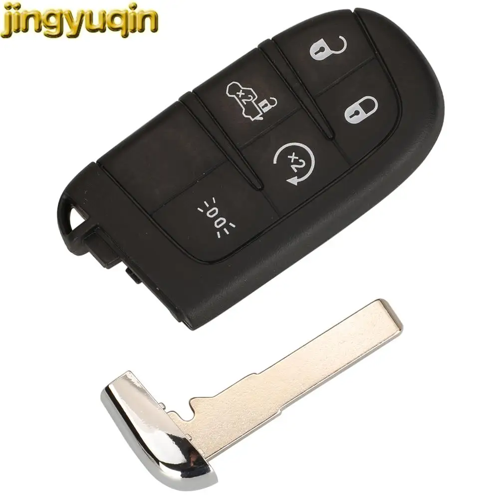 Jingyuqin Original Factory Remote Car Key Fob 4A Chip 433MHZ For Fiat 500 500L M3N40821302 5 Buttons