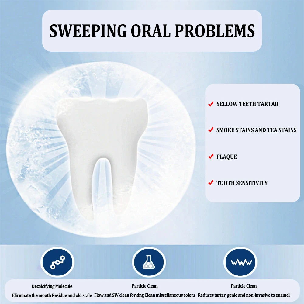 Probioti proszek do wybielania zębów zęby odplamiacz intensywnego usuwania plam z rozjaśniania zębów zmniejsza żółknięcie higiena jamy ustnej