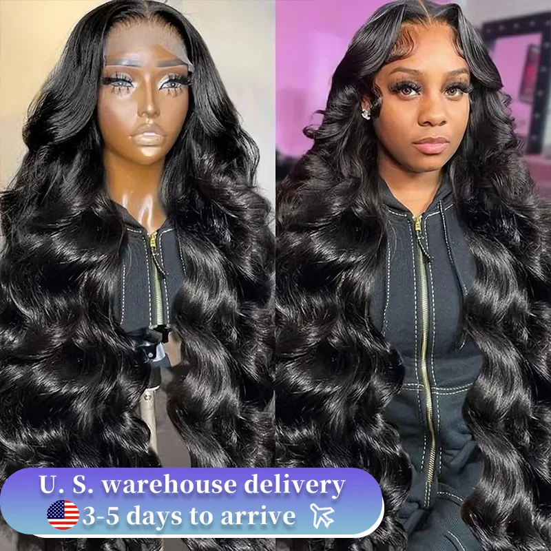 210% Body Wave Wigs 13x6 HD Lace Front Human Hair Wigs 30 Inch Brazilian Lace Frontal Wig For Black Women Preplucked Closure Wig