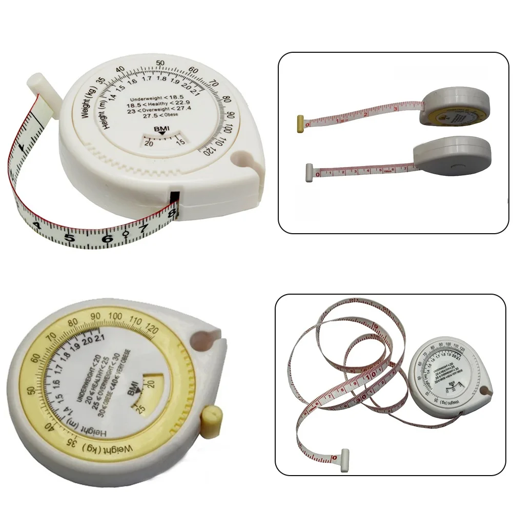 Einziehbares Maßband, präzises BMI-Körpermassenindex, Rechner, Diätband, hochwertige Maßnahmen, Werkzeuge, heißer Verkauf