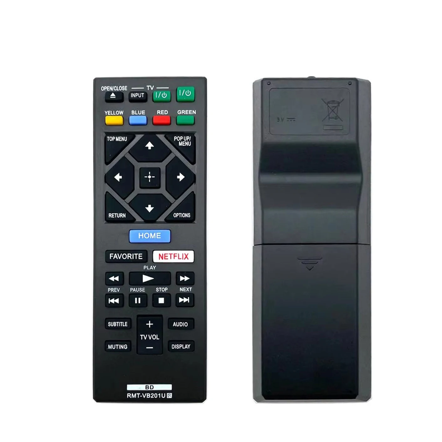 Nouvelle télécommande de remplacement RMT-VB201U pour Sony Blu-ray BDP-S3700 BDP-BX370 BDP-S17 Z7W4 BDP-S1700 UBP-X700 Nouvelle télécommande de remplacement RMT-VB201U pour Sony Blu-ray BDP-S3700 BDP-BX370 BDP-S17 Z7W4 BDP-S1700 UBP-X700