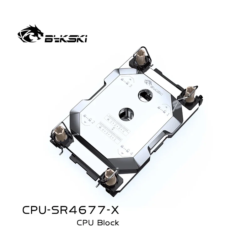 

Bykski CPU Water Block Use for INTEL LGA4677 Server AI Cloud Computing Liquid Cooling All-Metal CPU-SR4677-X