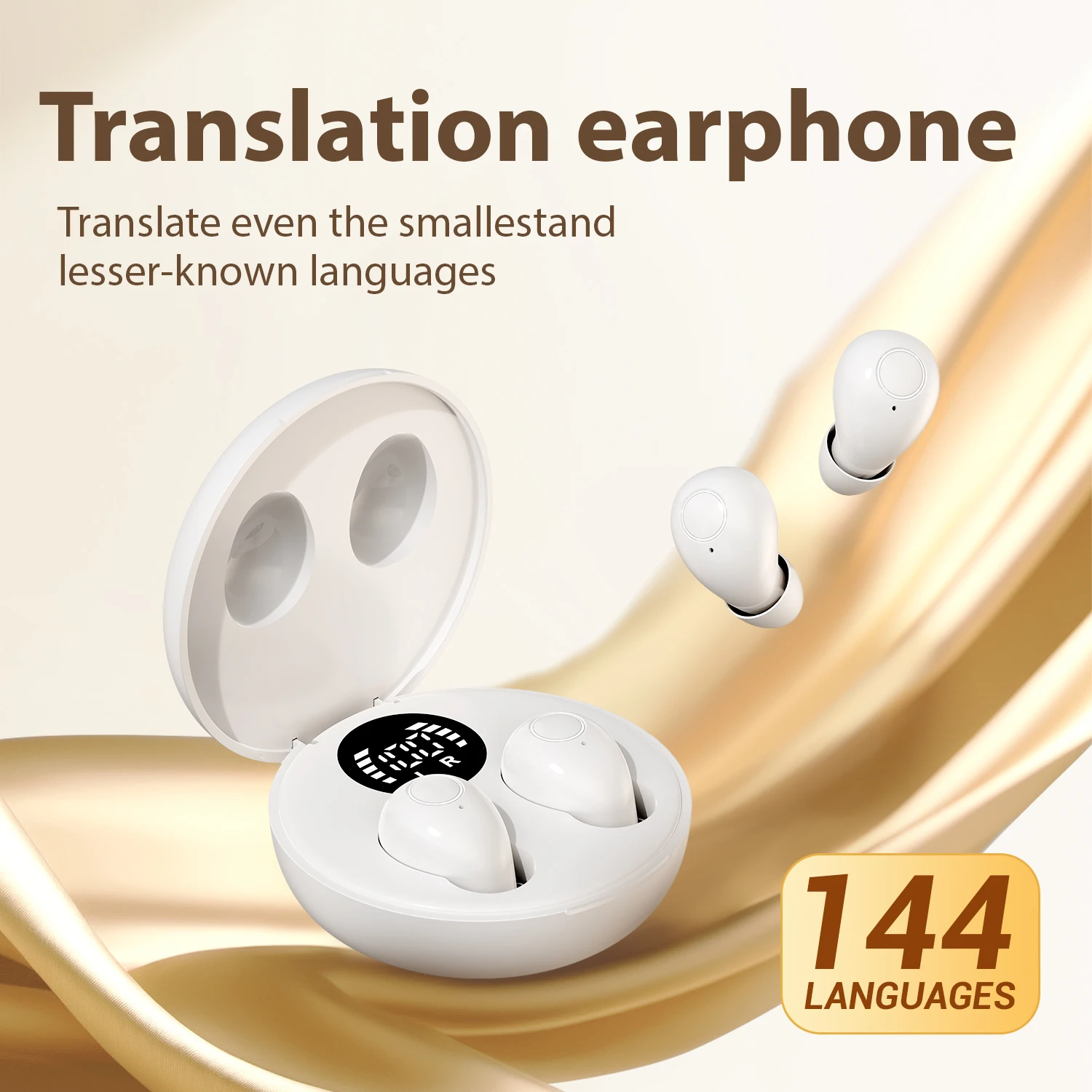 Auriculares inalámbricos con traducción en tiempo Real AI, cascos Bluetooth con reducción de ruido para Xiaomi Redmi, auriculares pequeños