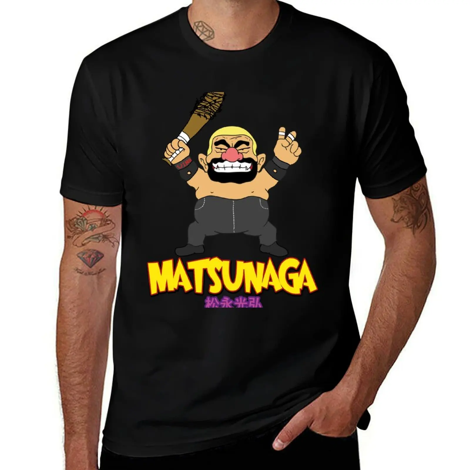 

graphic man T-Shirt tshirt t funny Wario! man - shirt for shirts Mitsuhiro man Matsunaga t luxury T-Shirt