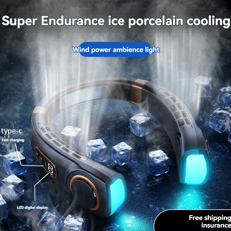 مروحة هالترنيك المحمولة باليد USB ، مروحة كهربائية صغيرة بدون شفرات متعددة الوظائف ، عبر الحدود ، جديدة ،