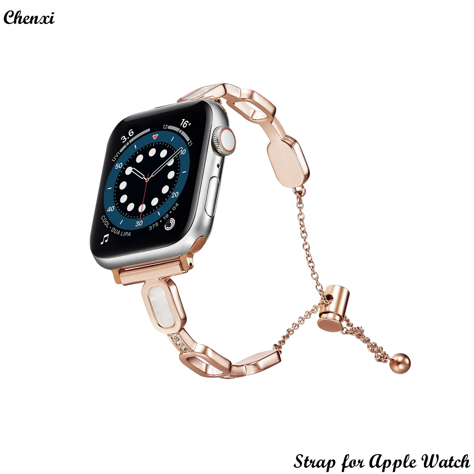 Marble strap for Apple watch band fashion O Accessory bracelet chain iwatch87654321SE Ultra38 40 41 42 44 45mm women stone wrist