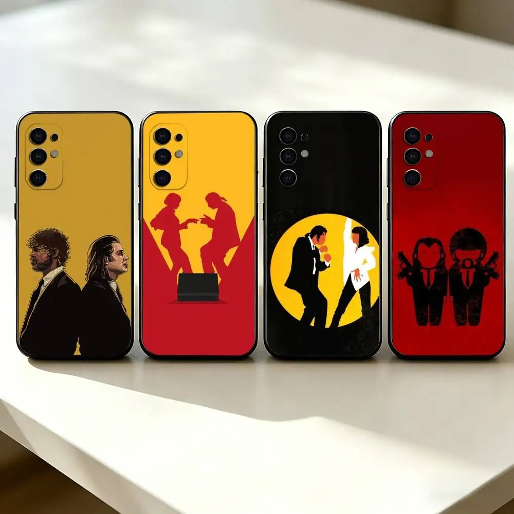 Independent film P-Pulp Fiction Phone Case For Samsung S25,S24,S21,S22,S23,S30,Ultra,S20,Plus,Fe,Lite,Note,10,Black Cover