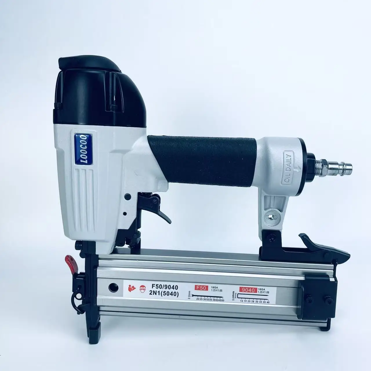 1PCS 5040 Straight Nail and Staple Dual-Use Gun, 18GA, Applications: Sofa Frame Assembly, Solid Wood Furniture Construction, Doo