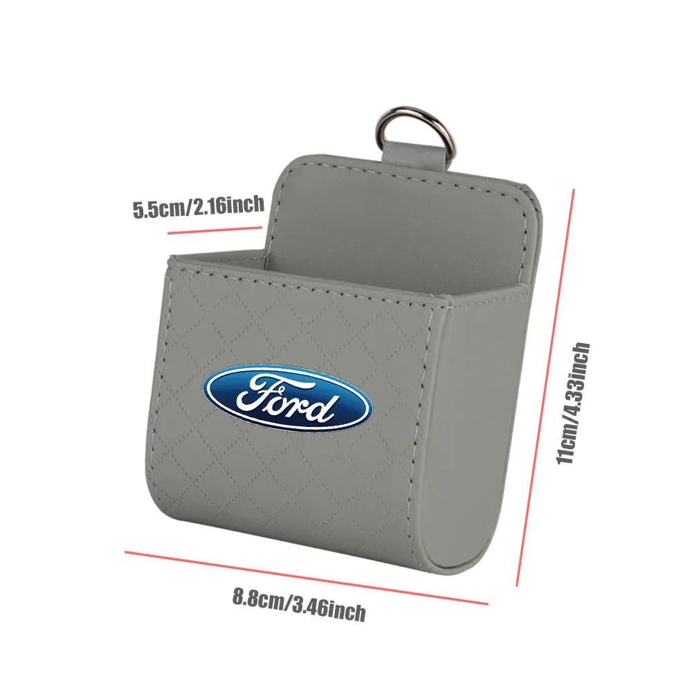 Car Storage Bag Air Vent Dashboard Tidy Hanging Organizer Box Accessories For Ford ST Focus Mk Ranger Mondeo Fiesta Hub Cover