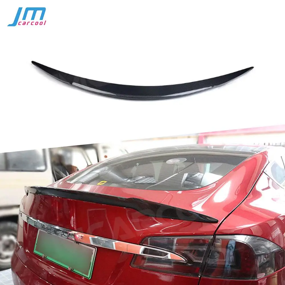 

Carbon Fiber Rear Boot Spoiler for Tesla Model S Sedan 60 70 75 85 90 D P85D P90D P100D 2012 - 2019 RZ Style Trunk Wings